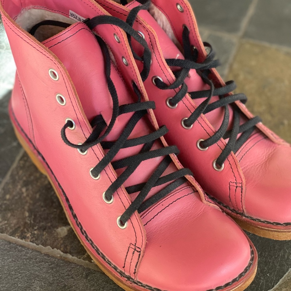 Swedish Hasbeens Fur-Lined boots, never worn. EU size 45